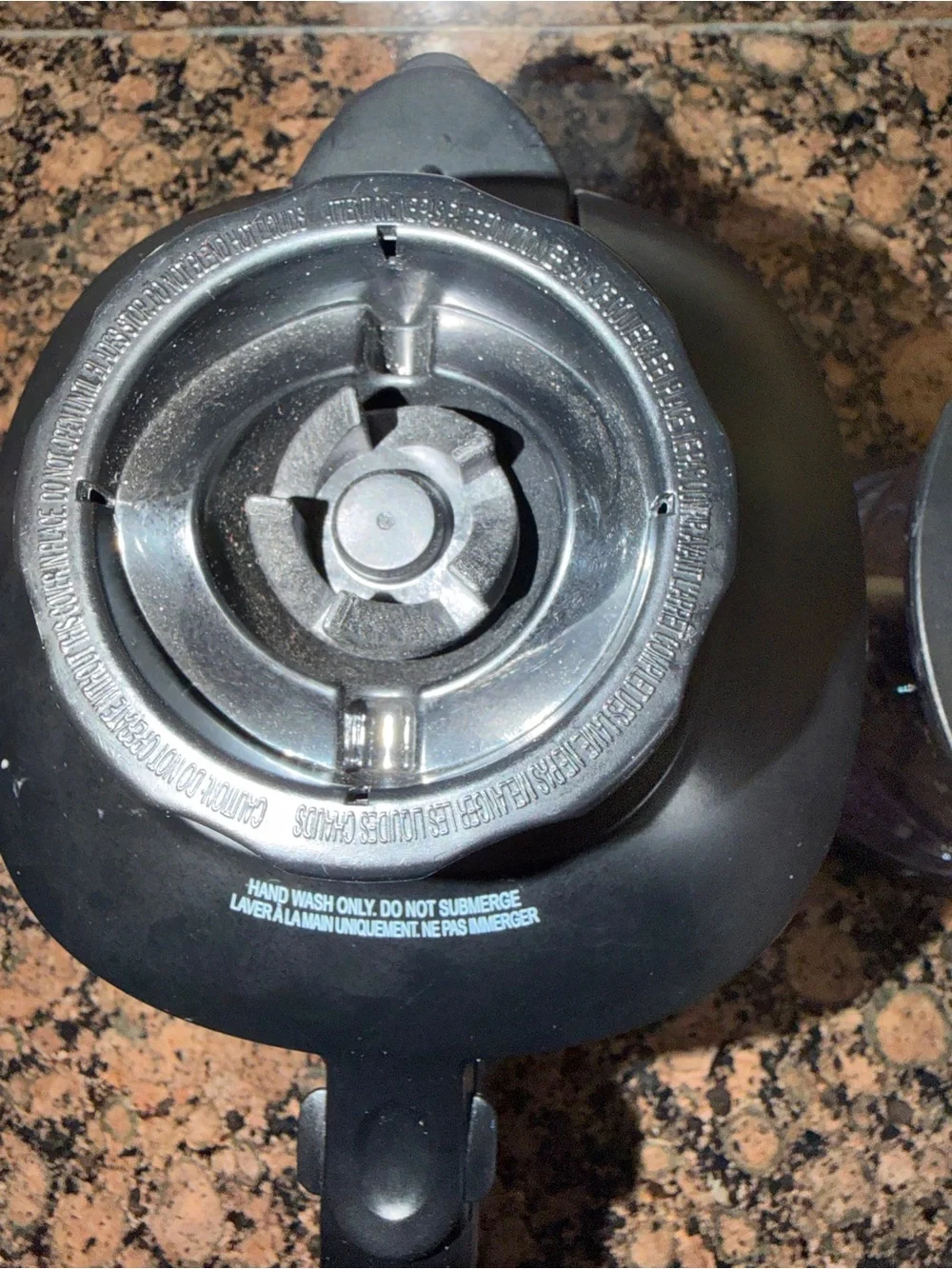 Ninja Clear Plastic Food Processor Bowls with Black Lids and Handles